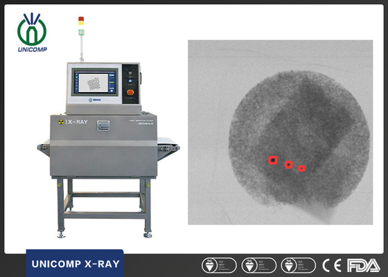 Système d'insepction de rayon X d'Unicomp pour le contrôle de contamincation de corps étrangers de nourriture de boîte en vrac de paquet