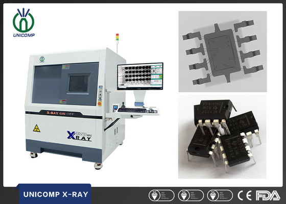 Machine de rayon X d'Unicomp AX8200Max 90kv 5um pour l'essai cassé de balayage de fissures de fil d'IC