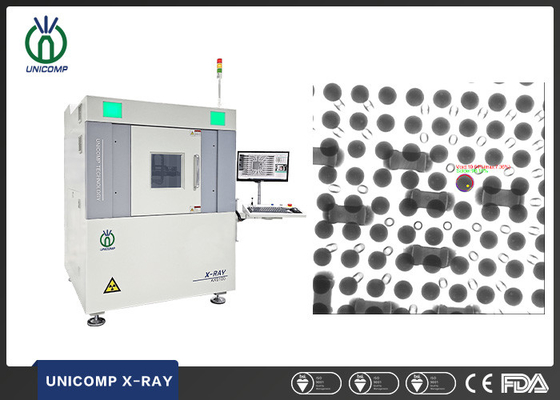 Unicomp AX9100 X Ray Inspection Equipment 130KV a clôturé l'image du tube FPD pour BGA PCBA