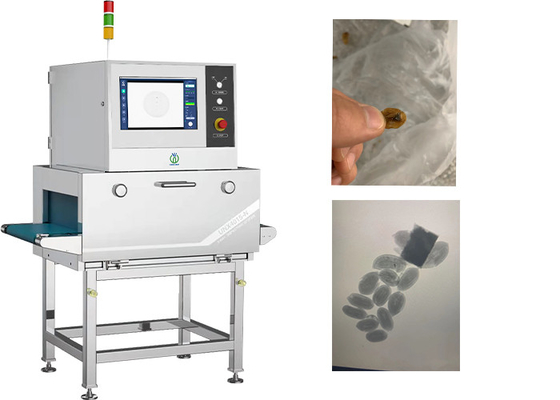 Machine de détection par rayons X de contamination étrangère Unicomp Pour les graines de melon en petits paquets