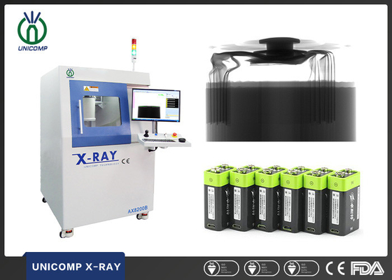 Machine de rayon X en différé du microfocus 5um AX8200B pour l'inspection de misalighment d'enroulement de bobine de cellules de batterie au lithium