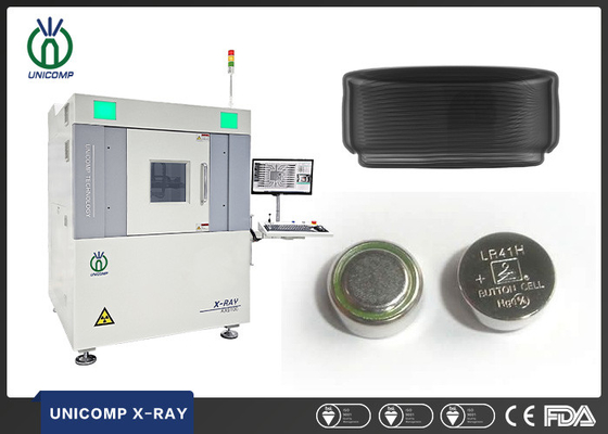 Application du rayon X étroit de tube de 5μm pour inspecter la cellule rechargeable de bouton de lithium de l'électronique portable