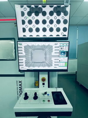 AX9100max Machine électronique à rayons X avec suivi à point fixe lors de l'inclinaison du FPD