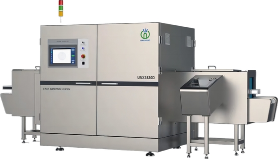 Tests sur les aliments embouteillés Inspection des aliments par rayons X Unicomp UNX 1830-D