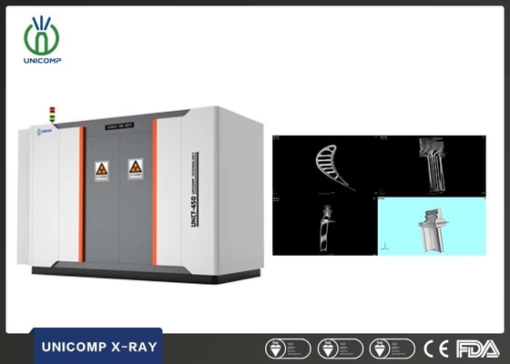 Machine de tomographie par ordinateur à rayons X à haute précision pour l'inspection 3D par tomodensitométrie des lames du moteur