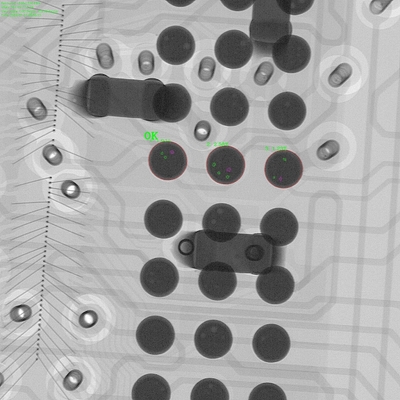 Machine à rayons X SMT PCB Unicomp AX9100MAX Taille du point focal micronique haute résolution pour l'inspection des vides BGA et de la pâte de soudure