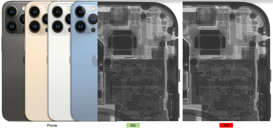 Machine à rayons X à haute magnification Unicomp AX7900 pour l'inspection de la qualité des téléphones portables usagés