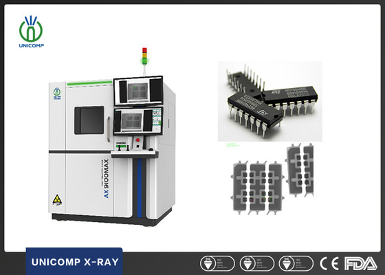 Inspection automatique programmable par CNC Machine électronique à rayons X AX9100MAX avec angle d'inclinaison de 60° pour la mesure de la courbure du CI