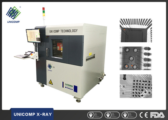 Machine de la carte PCB X Ray d'exploitation en ligne Unicomp LX2000 pour l'industrie photovoltaïque