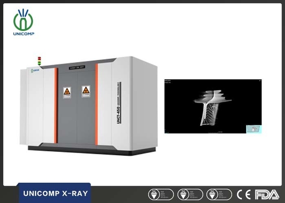 Machine de tomographie par rayons X à haute résolution Unicomp UNCT3200 pour les essais non destructifs des lames du moteur