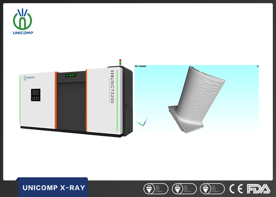 Unicomp UNCT3200 Système de tomodensitométrie 3D haute résolution 450KV pour l'analyse de la porosité des lames de moteur