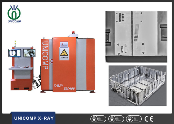 Machine de rayon X d'Unicomp UMC160 NDT avec le robot manipulant pour le det de failles de défauts de soudure de logement de moulage d'aluminium de batterie au lithium