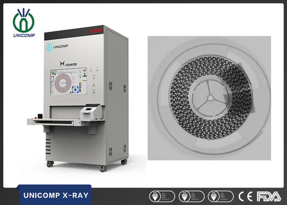 Bobine de quadruple d'Unicomp SMD Chip Counter X Ray et plateau de JEDEC avec l'algorithme d'AI et l'appui dynamiques de nuage