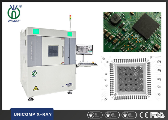Mesure automatique d'Unicomp AX9100 avec l'équipement de programmation de rayon X de commande numérique par ordinateur pour la qualité de soudure de ré-écoulement de PCBA BGA CSP QFN
