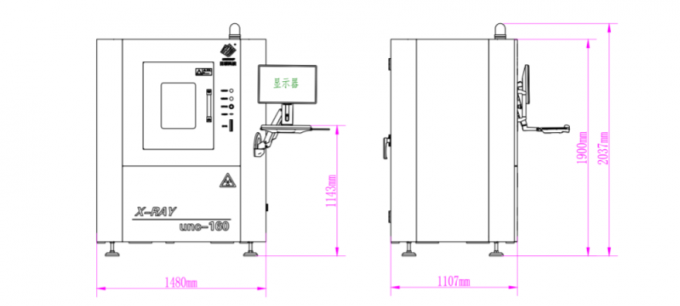 3.1LP/Mm NDT industriel X Ray Machine UNC160S pour le bâti 0 de fonderie