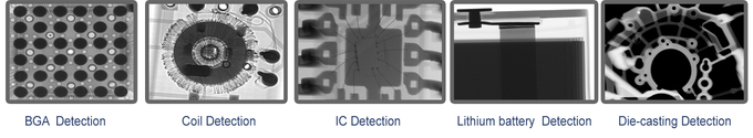 Utilisant le rayon X micro AX9100 de foyer avec le détecteur de haute résolution d'image pour détecter le vide et le crac micro ou mini 1 de LED Sodering